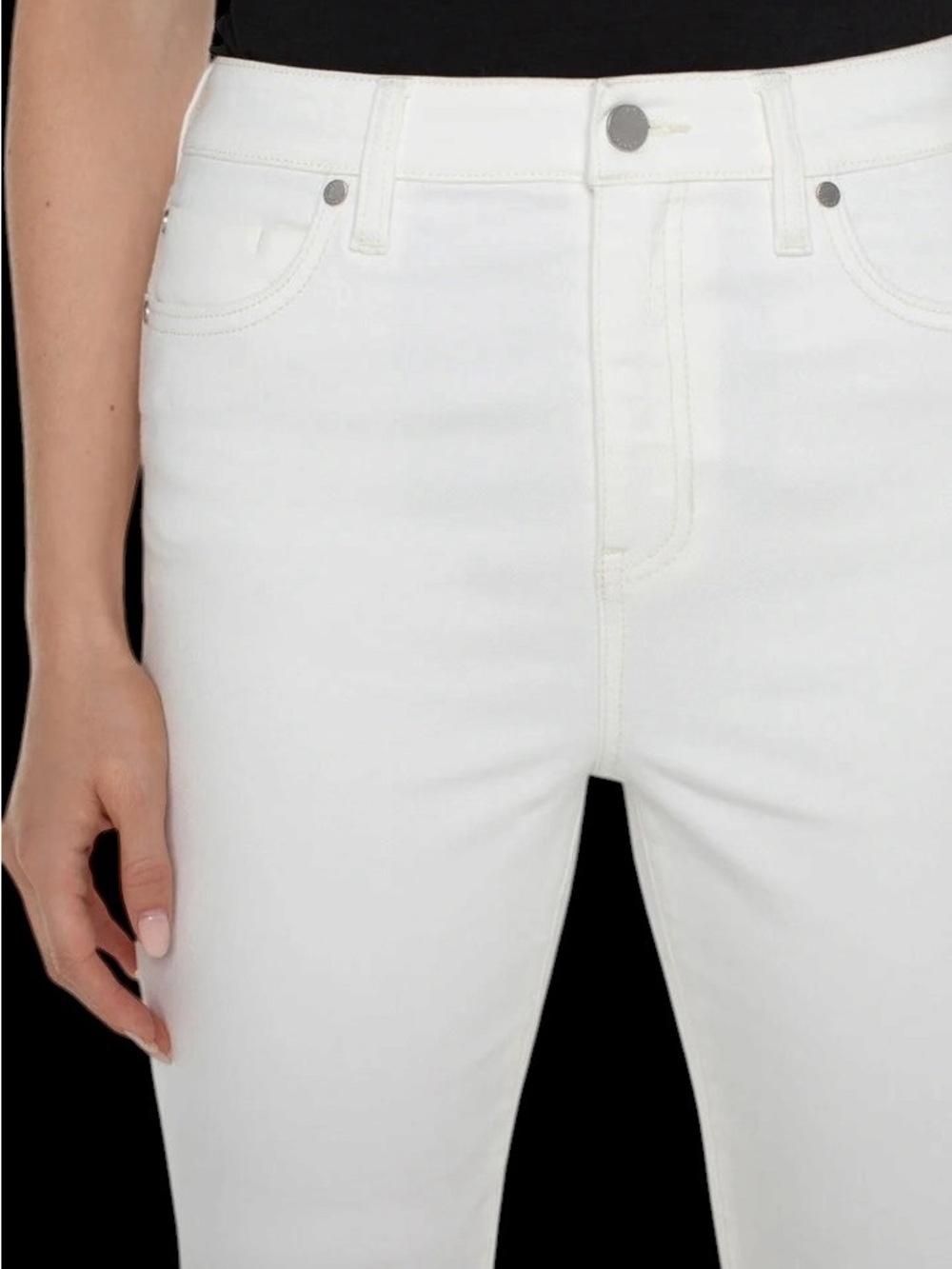 Liverpool | Women’s Liverpool Hannah Hi-Rise Flare White Split-Hem Jeans NWT 4 - Picture 6 of 13